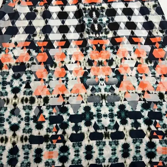 Romeo & Juliet Couture V-Neck Geometric Print Maxi Dress Size S Festival Casual - Picture 8 of 9